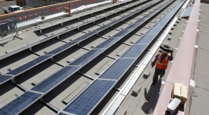 Rooftop solar photovoltaic installation