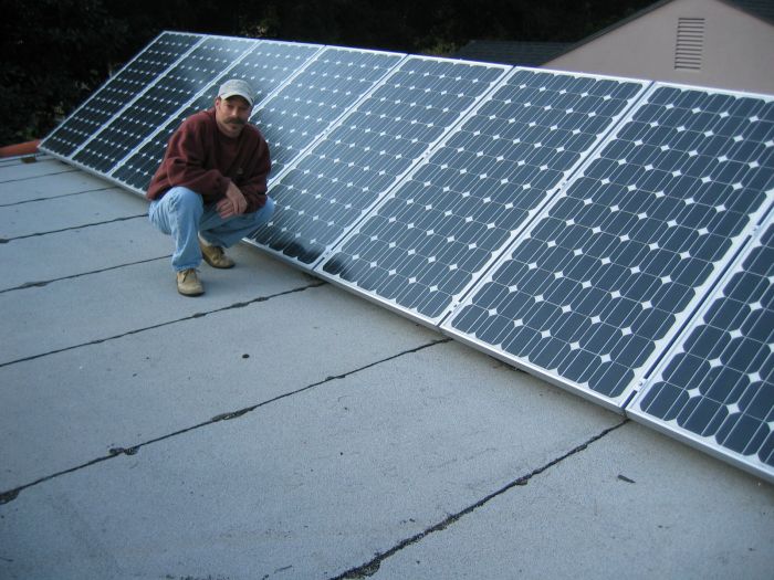 A solar installation in California