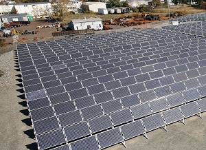 A brownfield solar array