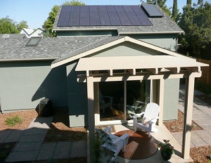 A solar house in California. 
