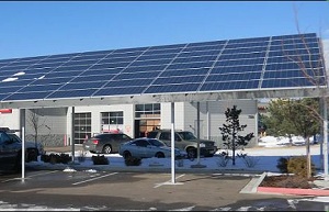 Solar PV carport, El Paso, Texas