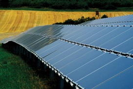 A First Solar array on farmland