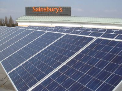 Sainsbury's rooftop solar installation
