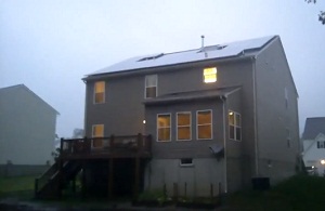Solar panels in hurricane force winds
