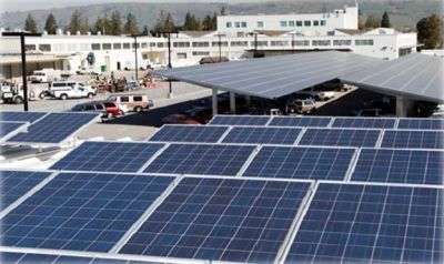 A commercial PV installation in San Jose. 