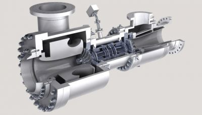 Diagram of a GE hot gas turbo-exchanger (Source: GE)