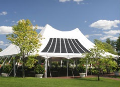 Ascent PV on a tent