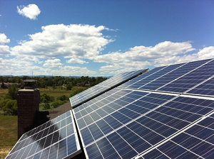  A rooftop solar installation. 
