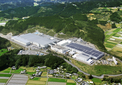 Solar Frontier's manufacturing plant in Japan