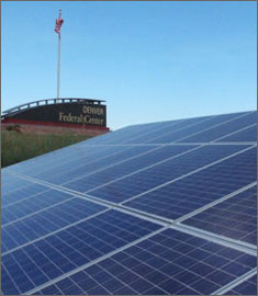 PV modules at the Denver Federal Center