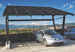 Solar car port