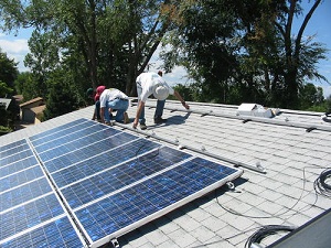 solar rooftop installation