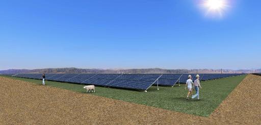 8minutenergy Renewables mock-up of solar farm