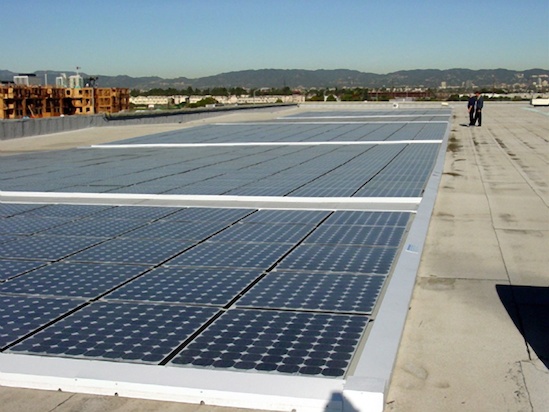 A USPS solar installation in LA