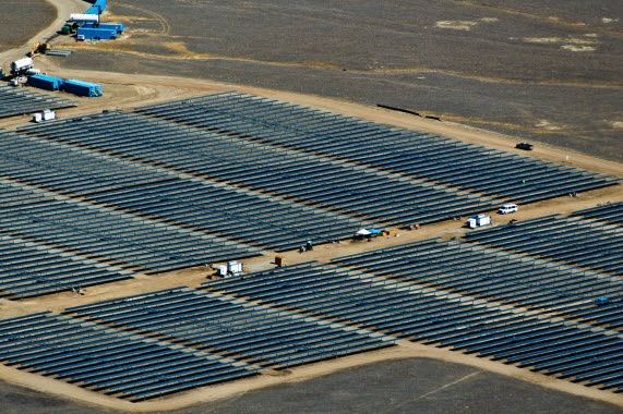 California Valley Solar Ranch under construction