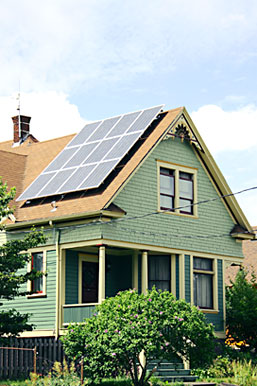 Solar roof panels in Michigan