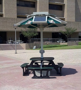 New Solar Dok combines picnic table and mobile charging doc
