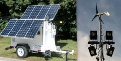 Progress Solar Solutions' portable light towers taking off