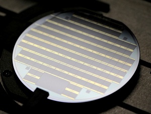 A Solar Junction wafer undergoing evaluation