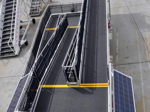 solar powered boarding ramp