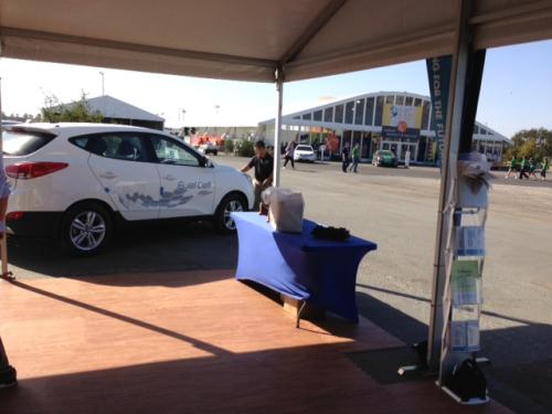 Fuel cell vehicles on display at Solar Decathlon