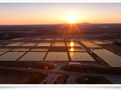 Apple's solar array in North Carolina