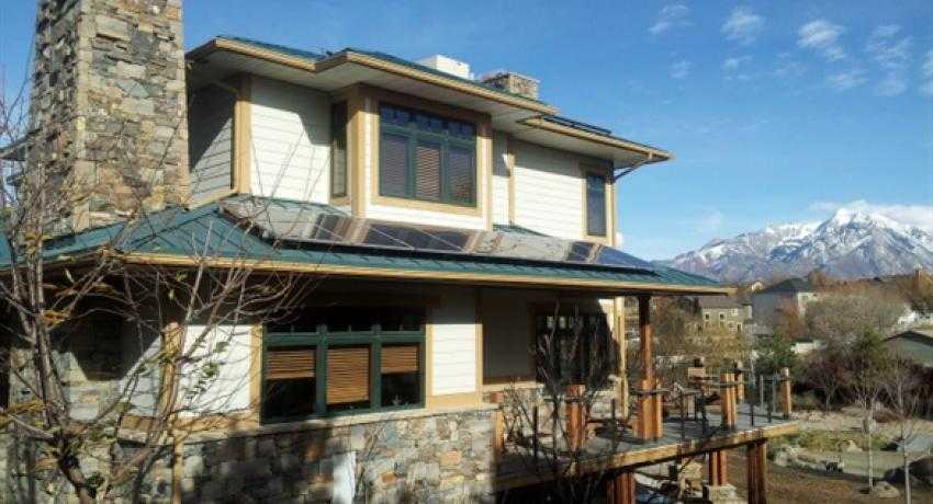 Intermountain Wind and Solar residential PV array