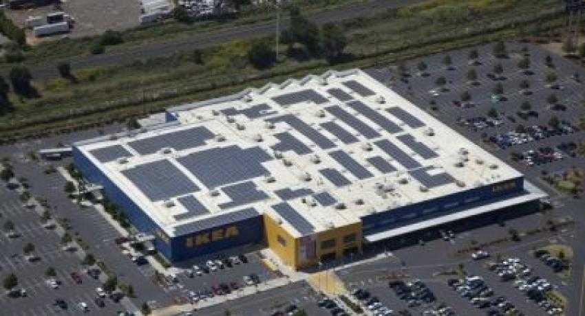 An Ikea solar array
