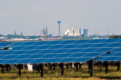 Solar installation near San Antonio 