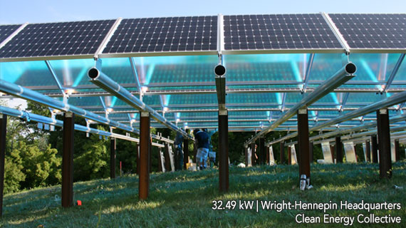 Wright-Hennepin Solar Community solar farm. Courtesy Clean Energy Collective