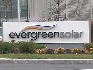 Evergreen Solar's revenue, stock price way down