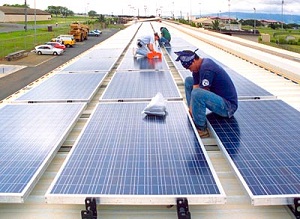 A solar installation in Hawaii