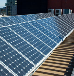 A solar installation in North Carolina