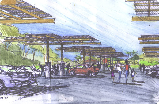 San Diego Zoo project solar PV carport