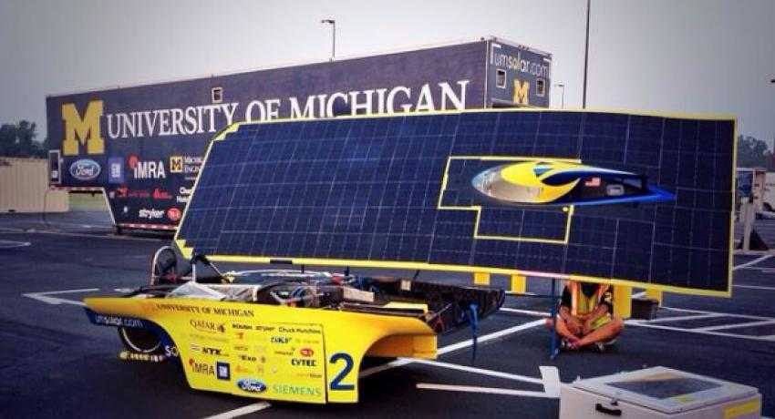 Solar car race driving innovation
