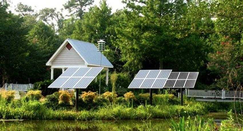 A solar array in Louisiana